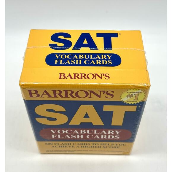 New Barron's SAT Vocabulary Flash Cards: 500 Cards By Green M.A. Sharon Sealed - Picture 2 of 6